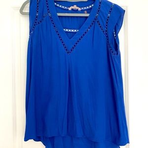 Royal blue Rebecca Taylor tank blouse